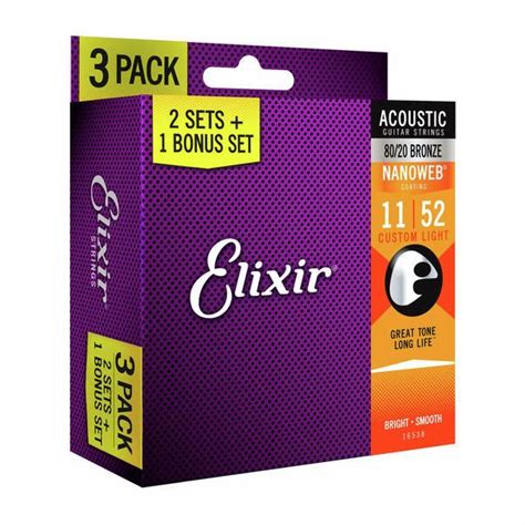 Elixir Nanoweb Custom Light Acou P Thomann United Kingdom