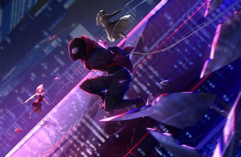 Spider Man Into The Spider Verse HD Wallpaper