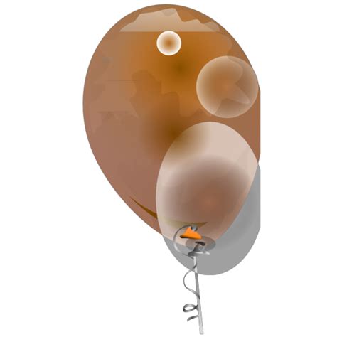 Golden Brown Balloon Png File Png Mart