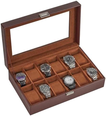 Procase Boite Montre Antichoc Coffret Montre Homme Avec