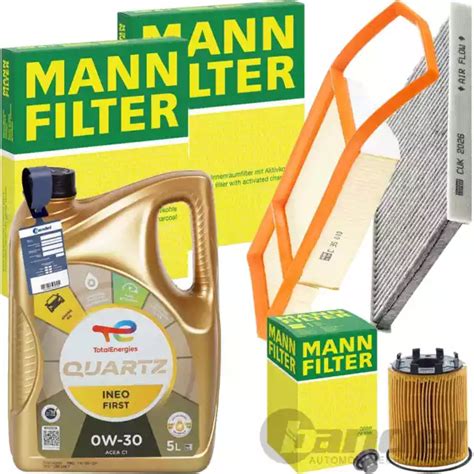 MANN INSPEKTIONSPAKET TOTAL 0W 30 ÖL passend für 1 3D FIAT 500 C 95 PS