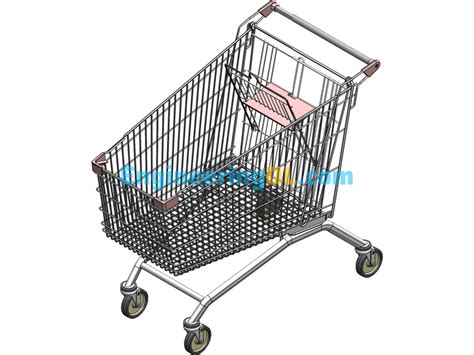 Supermarket Trolley Sw2014 Solidworks Mechanical Engineering Design