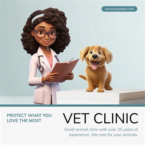 Vet Clinic Instagram Post Template Free Photo Rawpixel