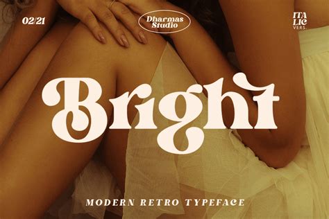 Bright Modern Retro Typeface On Behance