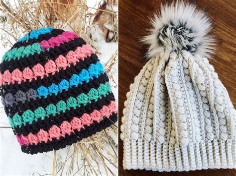 Totally Textured Beanies Free Crochet Patterns