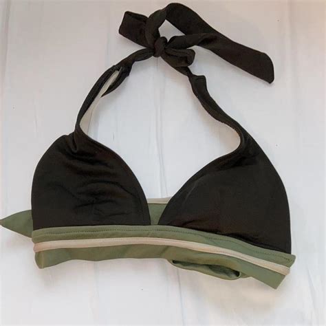Vintage Y2k Mossimo Bikini Set Dark Green Light Depop