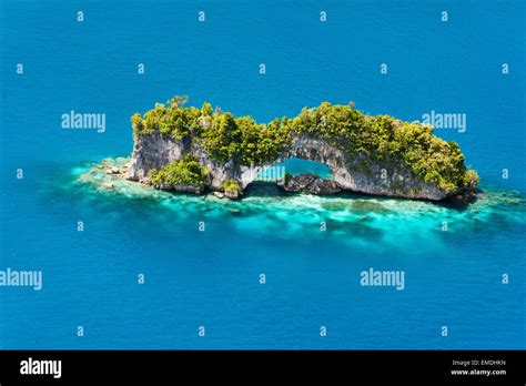 Palau Islands From Above Stock Photo Alamy