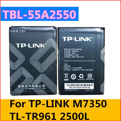 Original 2550mAh TBL 55A2550 Battery For TP LINK M7350 TL TR961 2500L