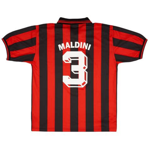 Ac Milan Home Shirt Maldini Xl