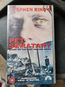 Pet Sematary Stephen King Original Paramount Pictures Vhs Video