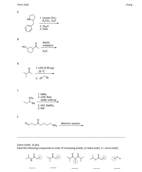 Solved Chem 2520 Chang Hn 1 Excess Ch3 K2co3 H2o 2 Ag 20