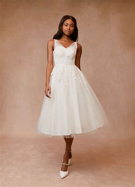 Tea Line Wedding Dresses Sale Online Bellvalefarms