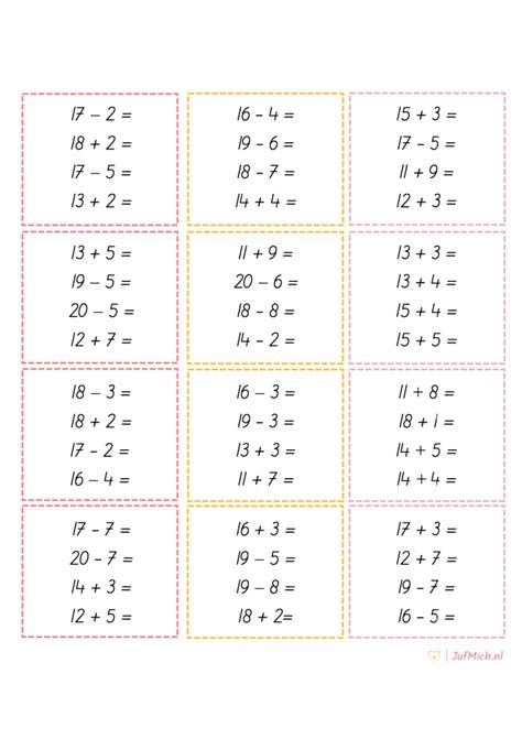Getallen Aftrekken And Optellen Rekenen Groep 3 Rekenen Jufmich
