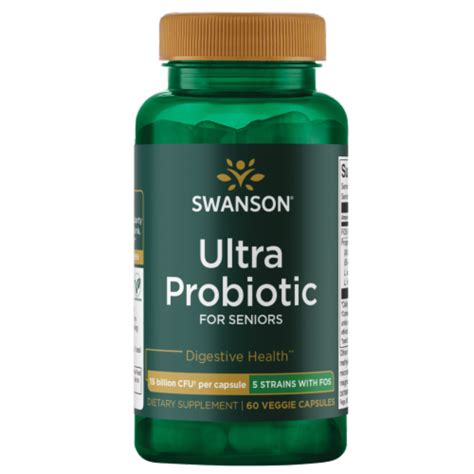 Swanson Ultra Probiotic For Seniors Billion Cfu Veggie Capsules