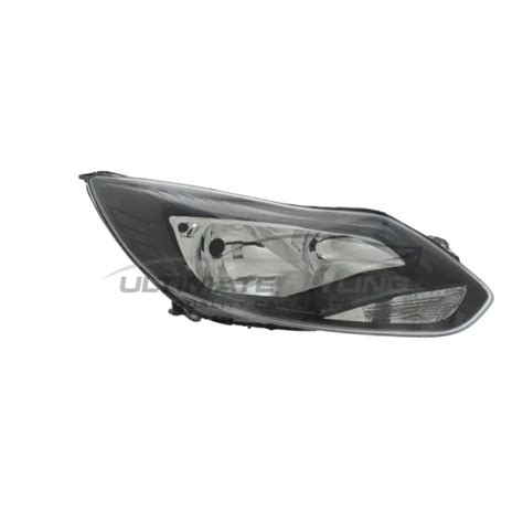 HEADLIGHT FORD FOCUS Mk3 Zetec Titanium 2011 2015 Black Headlamp