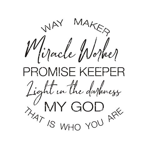 Way Maker Miracle Worker Promise Keeper Light In The Darkness Etsy