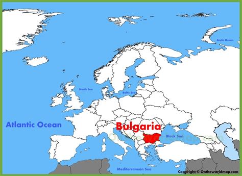 Bulgaria location on the Europe map - Ontheworldmap.com