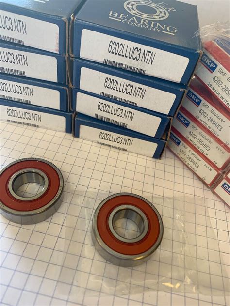 New Skf And Ntn 6202 2rs1c3 Ball Bearing 15mm X 35mm X 11mm Ebay