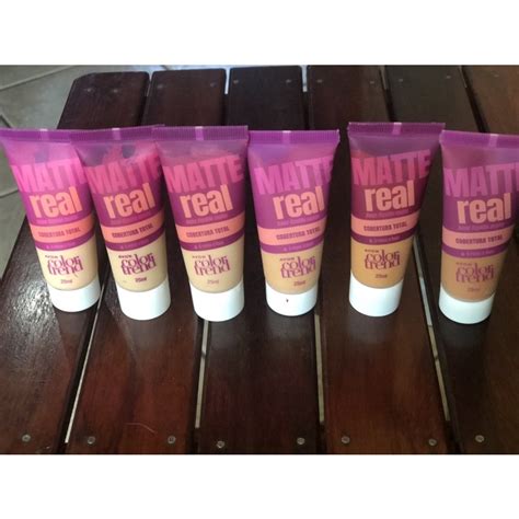 Base Líquida Matte Real Color Trend Avon Shopee Brasil