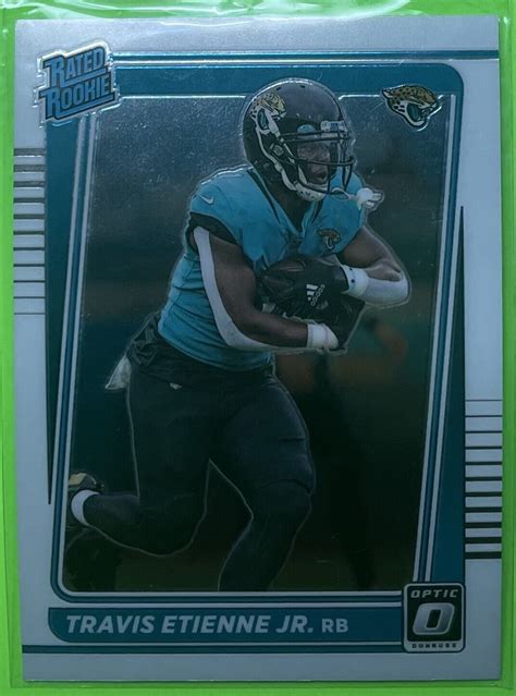 Travis Etienne Jr Jaguars Rated Rookie Card Rc Sp Donruss