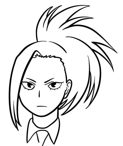 Momo Yaoyorozu Para Colorear y Pintar Imágenes Para Dibujar Gratis