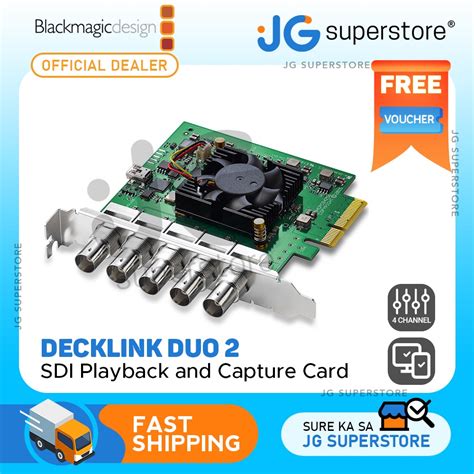 Blackmagic Design DeckLink Duo 2 4 Channel SDI Playback And Capture