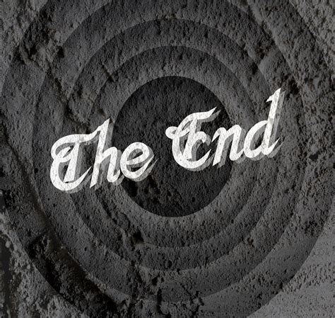The End Movie Ending Screen On Cement Free Stock Photo - Public Domain ...