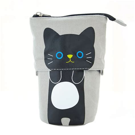 Коробка для ручек на молнии, подарок, выдвижной держатель, милый ...