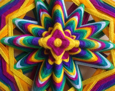 Como Hacer Puntas En Mandalas Tejidos Mandalas De Lana Ojo De Dioses