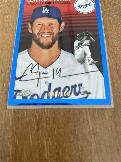 Topps Platinum Anniversary Clayton Kershaw Blue Shimmer