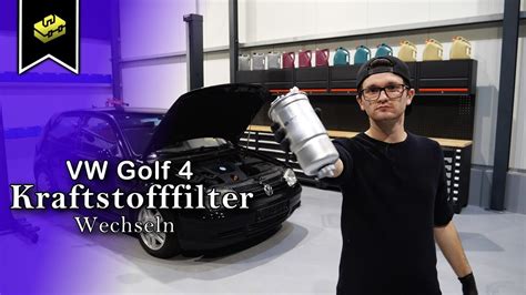 VW Golf 4 Kraftstofffilter Wechseln VW Golf 4 Change Fuel Filter