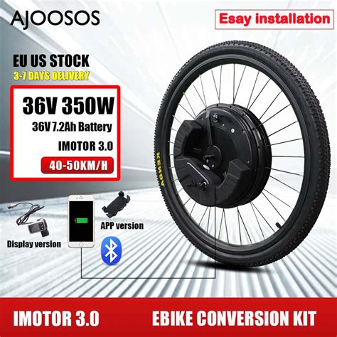 Waterproof Ebike Kit Conversion Wireless And Display Version 40km Electric Bike Kit 800w Output