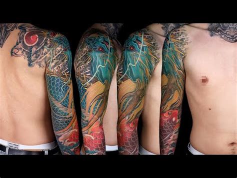 Japanese Dragon Koi Tattoo Youtube