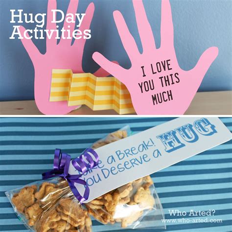 Happy National Hug Day! - Who Arted? | Daycare activities, January ...