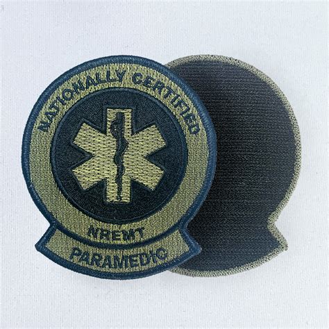 Paramedic Tactical Patch Green National Registry Of Emergency