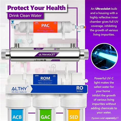 Althy Uv Ultraviolet Light Water Purifier Sterilizer System