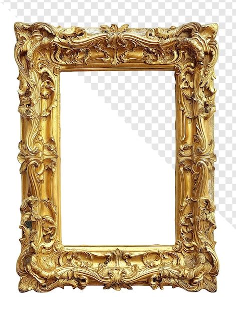 Premium Psd Medieval Gilded Picture Frame Ornate Transparent Background