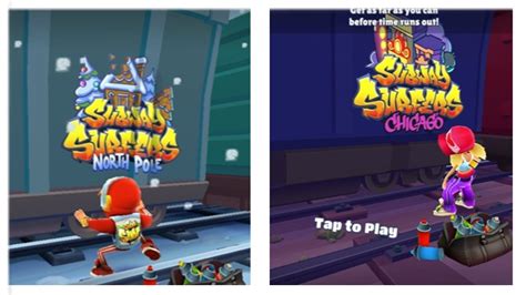 Subway Surfers No Coin Challenge North Pole Vs Chicago Hd Pc Game