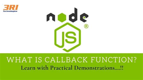 Node Js Tutorial What Is Callback Function In Node Js How Callback