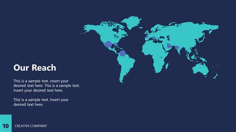 Global Reach Slide With Ppt Editable Map Slidemodel