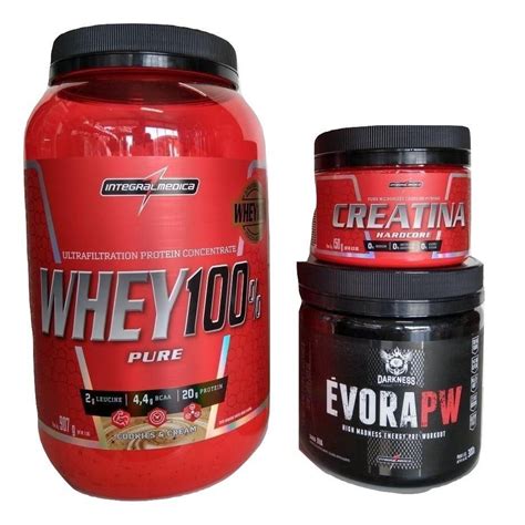 Kit Hipertrofia Integralmedica Whey Concentrado Creatina