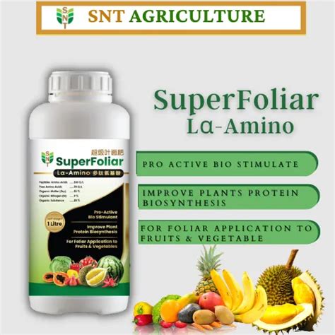 SNT SuperFoliar Lα Amino 1L 多肽氨基酸 for Durian Trees Baja 肥料 化肥