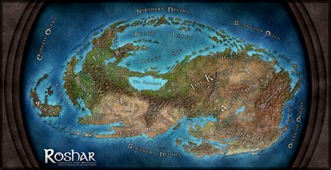 Roshar Reimagined 2.0 - High Resolution Map of Roshar - Stormlight Archive - 17th Shard, the ...