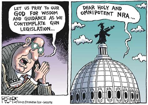 Political Cartoon On Senate Rejects Background Checks By Rob Rogers