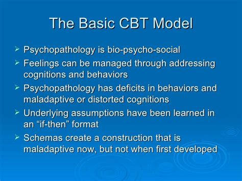 Basics Of Cognitive Behavioral Therapy