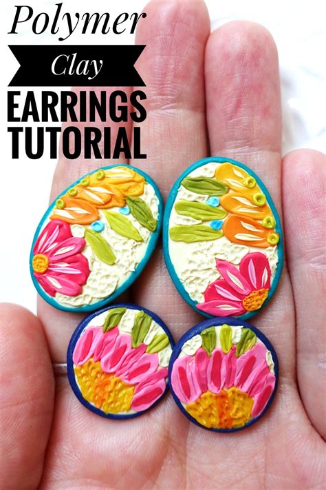 Polymer Clay Earrings Tutorial Slab Earrings Handmade Earrings Jewelry