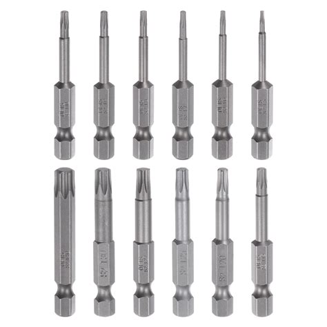 Uxcell T T Magnetic Security Star Point Torx Screwdriver Bit Set