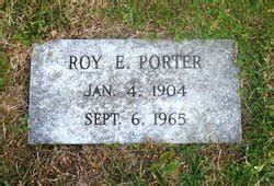 Roy Ervin Porter M Morial Find A Grave