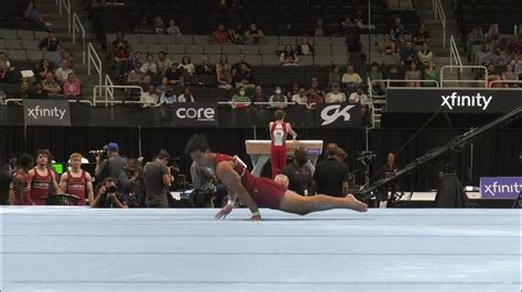 Jeremy Bischoff Floor Exercise 2023 Xfinity U S Championships Senior Men Day 2 Youtube