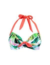 Pour Moi Tropics Padded Halter Underwired Bikini Top Belle Lingerie